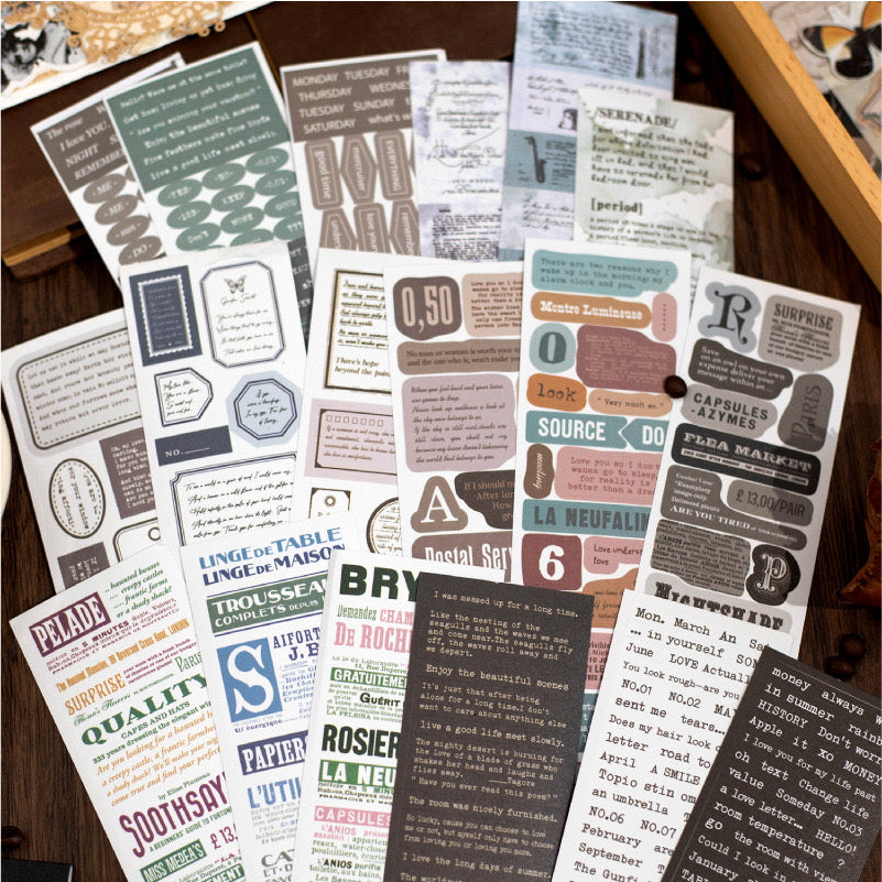 College Die-cut Stickers Book (30 sheets) - ShopHaul