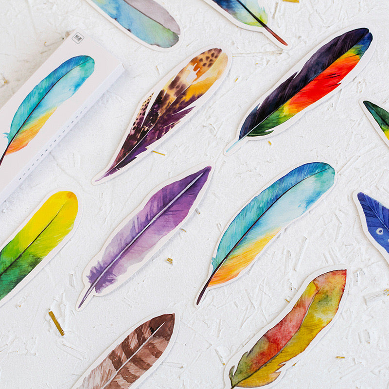 Feather Paper Bookmark