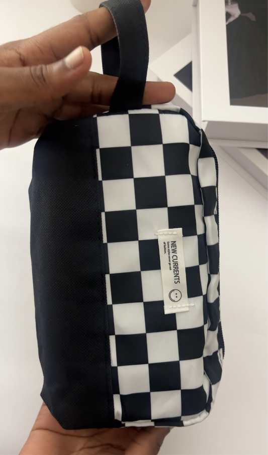 Moka Checkered Large Capacity Pen Purse - ShopHaul