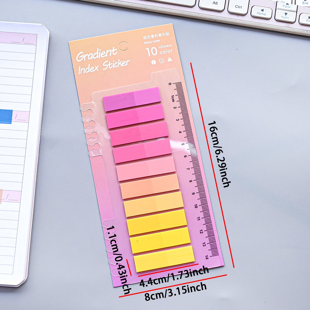 Gradient Index Transparent Sticky Tabs