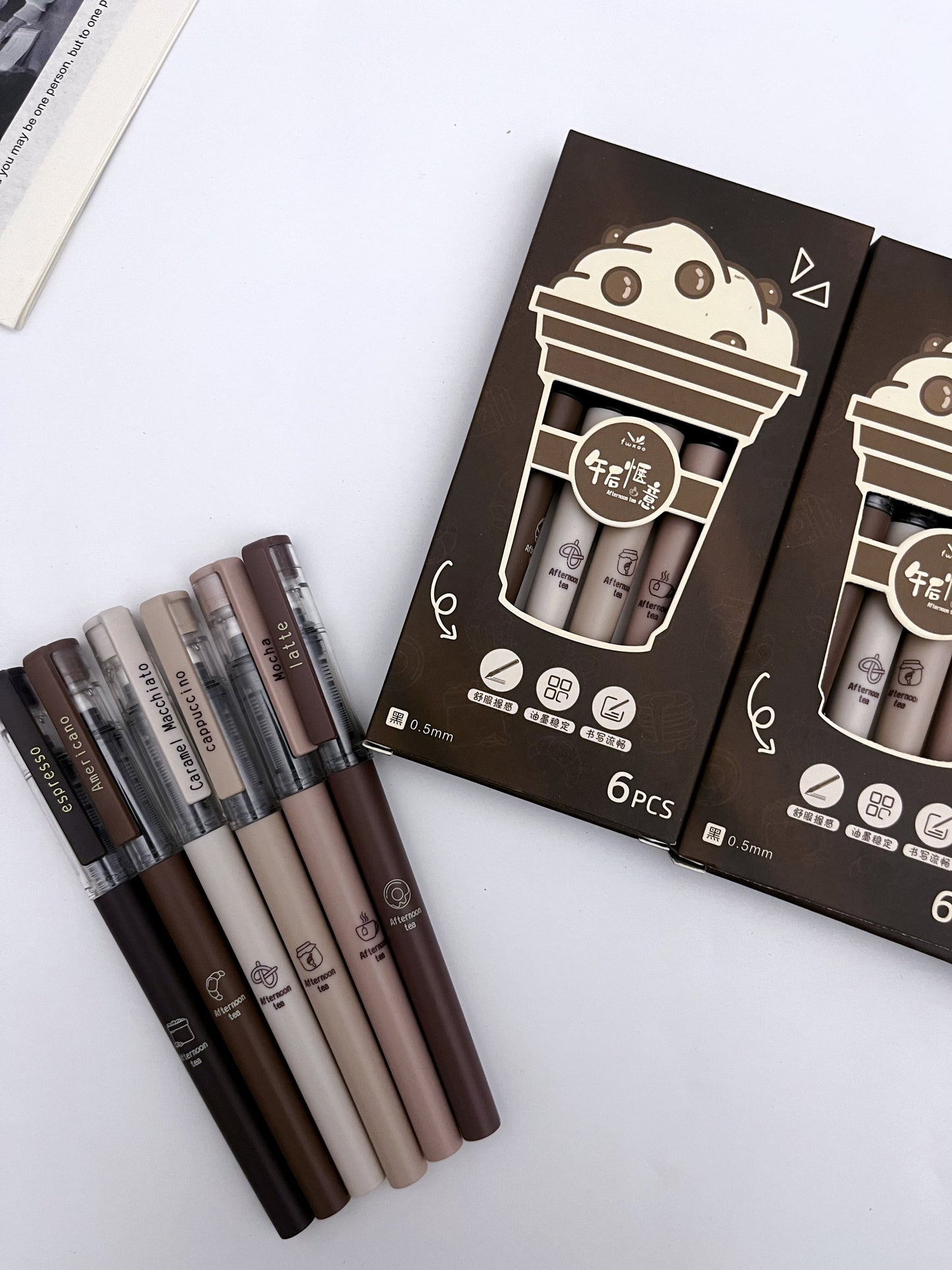 Coffee Rollerball Black Ink Pens - ShopHaul