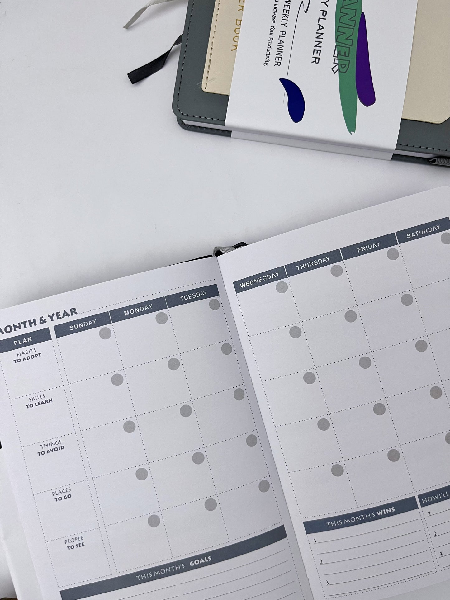 12 Months Nondated Weekly Planner Book - ShopHaul
