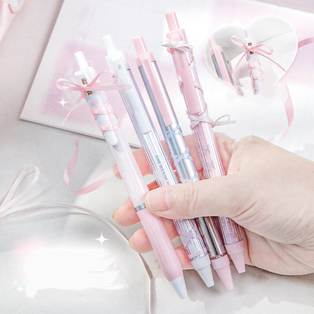 Rosy Posy Ribbon Pen Set (4pcs) - ShopHaul
