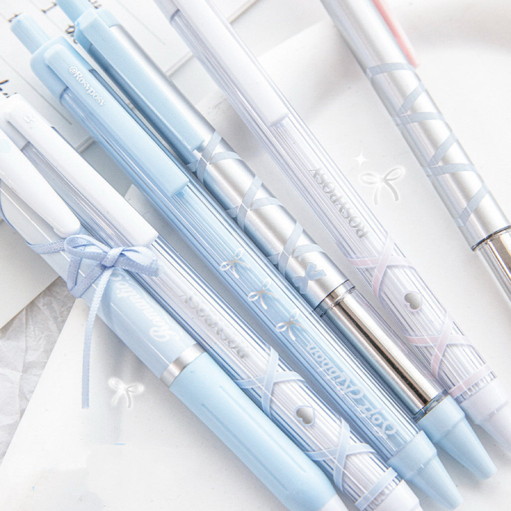 Rosy Posy Ribbon Pen Set (4pcs) - ShopHaul