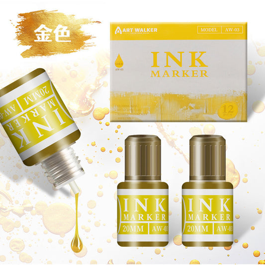 Brush Pen Metallic Ink (Gold / Silver) - ShopHaul