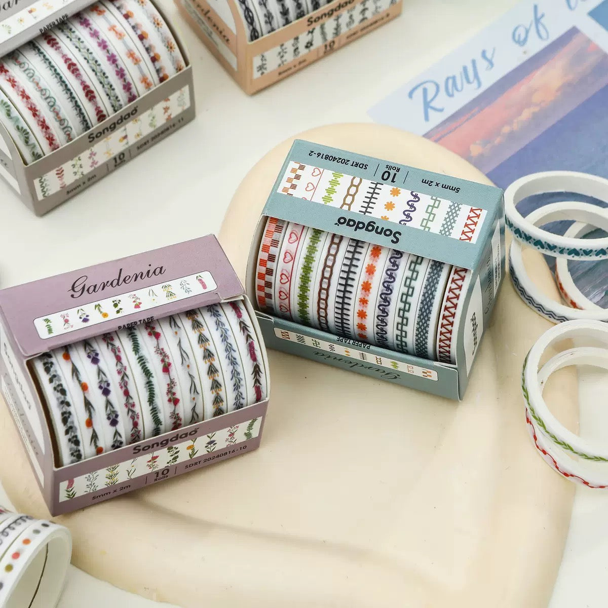 Songdao Washi tapes Box - 10 pcs