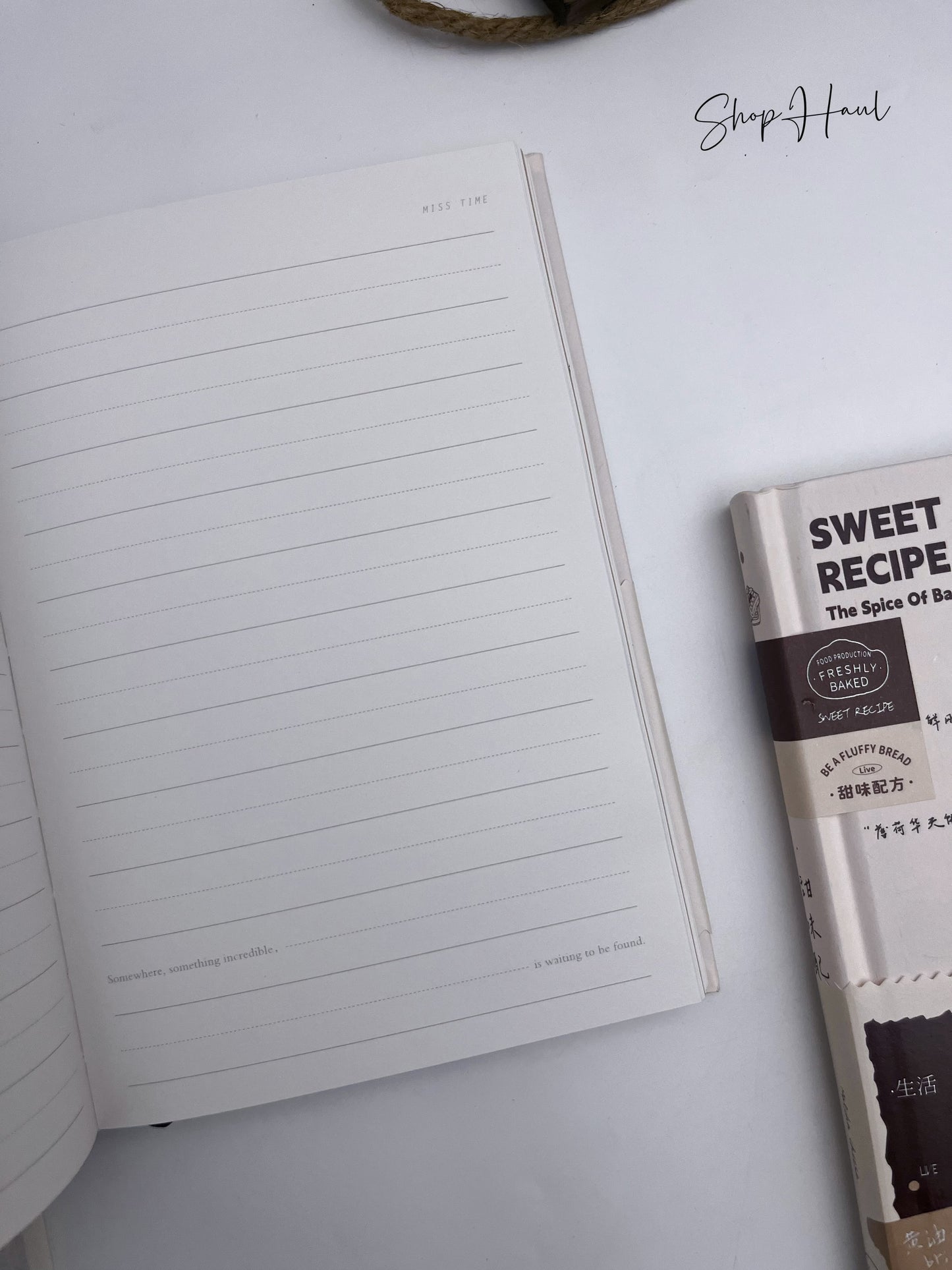 Sweet Recipe Lined Sheets A5 Journal