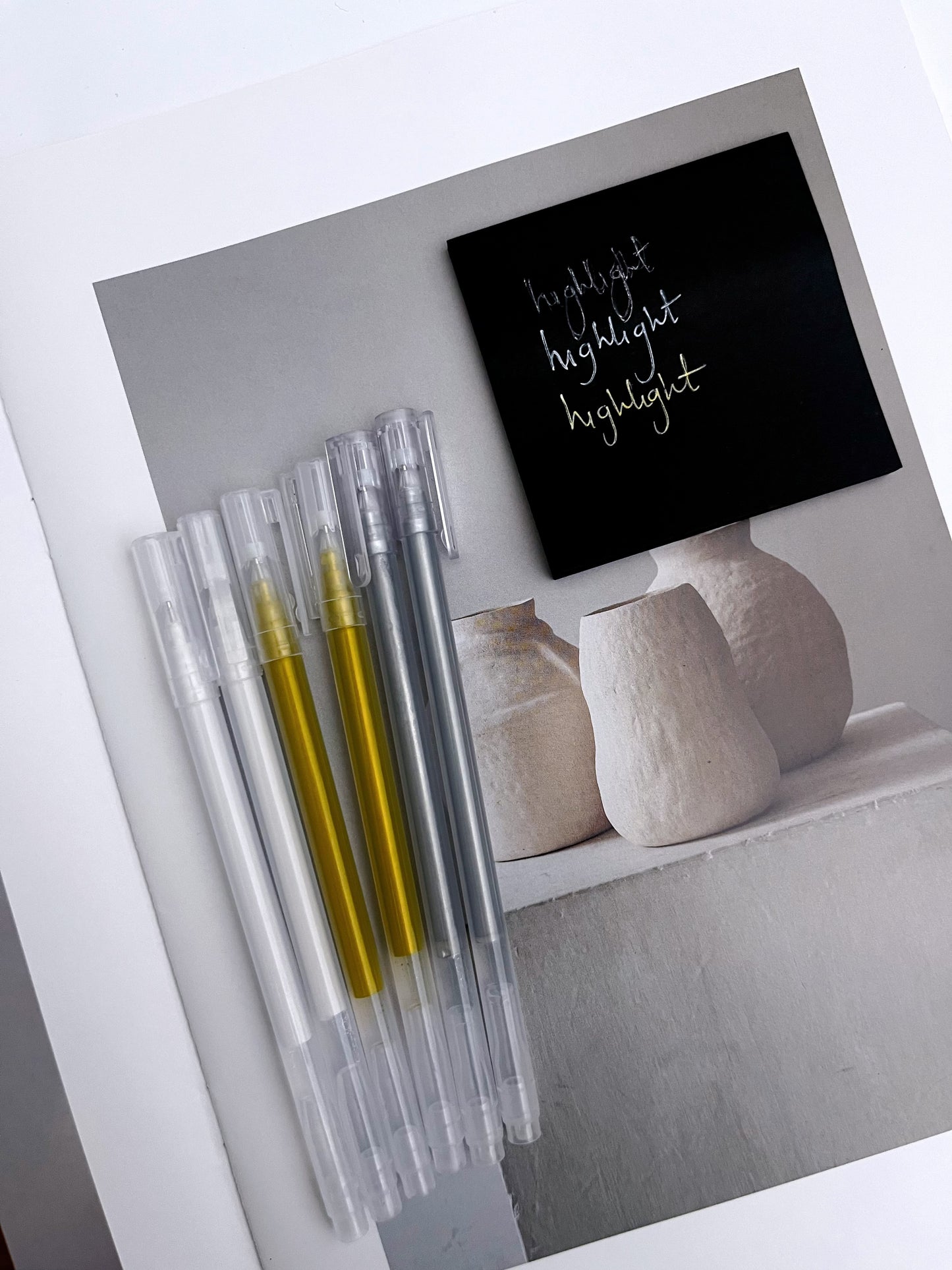 Gold, White, Silver Gel Pens - ShopHaul