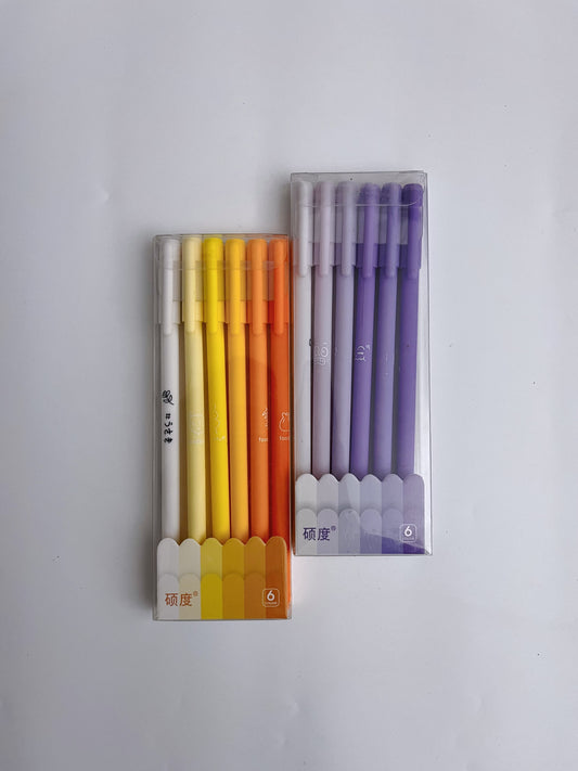 Morandi Gradient Black Gel Pens - ShopHaul