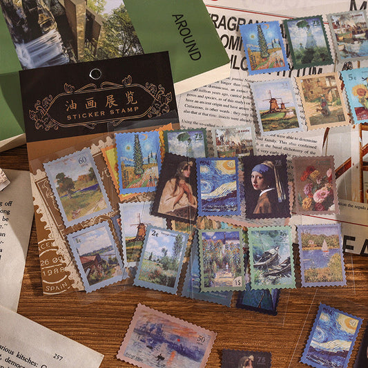 Stamp Collection Stickers (4 Sheets) - ShopHaul