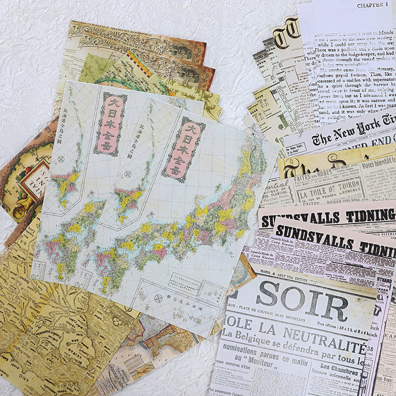 Large Size Scrap Papers Set (30 sheets) - ShopHaul