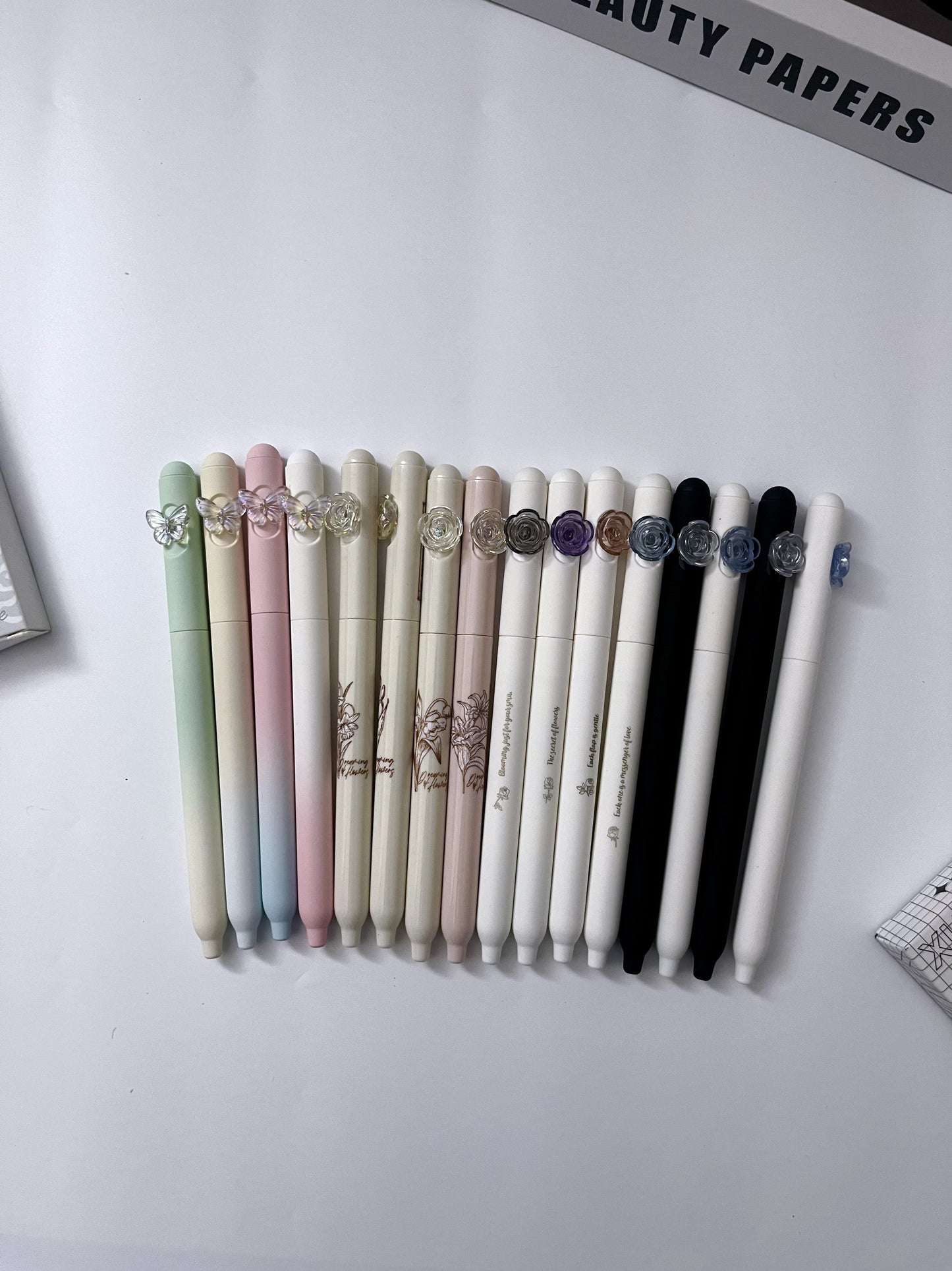 Cute Black Ink Pens Set (4pcs) - 0.5mm - ShopHaul