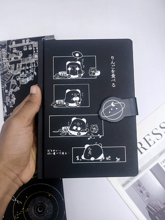 A5 Black Blank Sheets Journal - ShopHaul