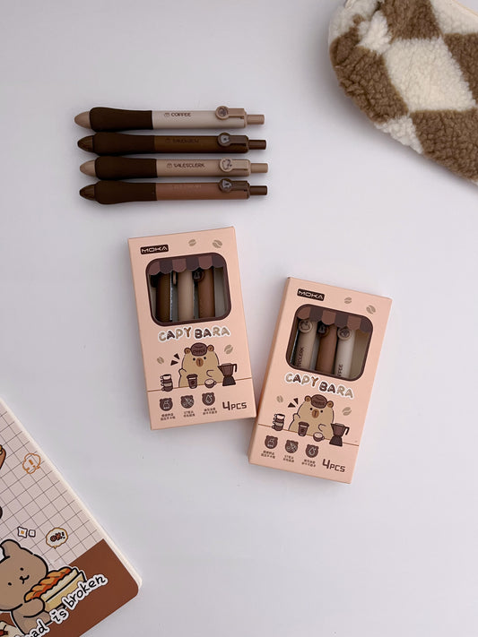 Moka Capy Bara Black Ink Pens - ShopHaul
