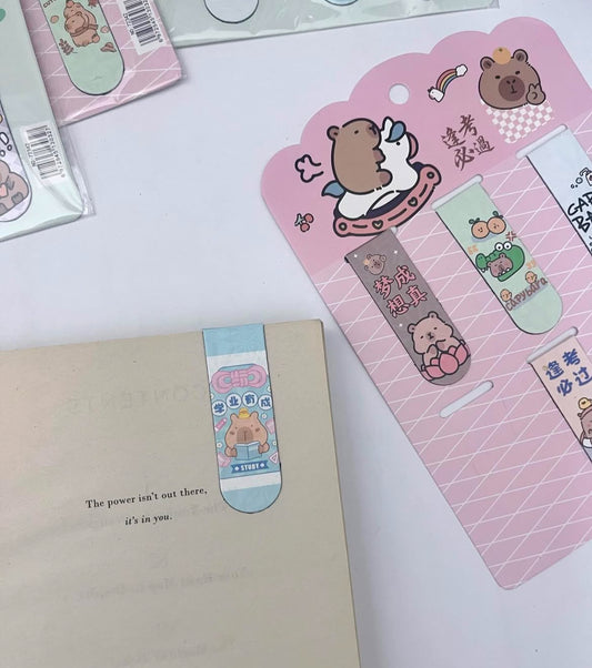 Cartoon Magnetic Bookmarks Set - ShopHaul