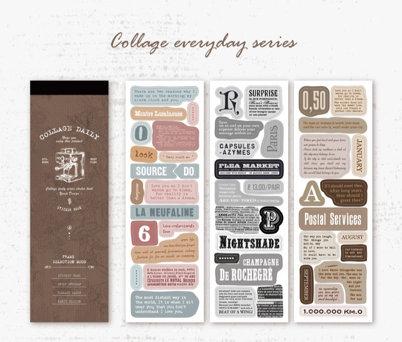 College Die-cut Stickers Book (30 sheets) - ShopHaul