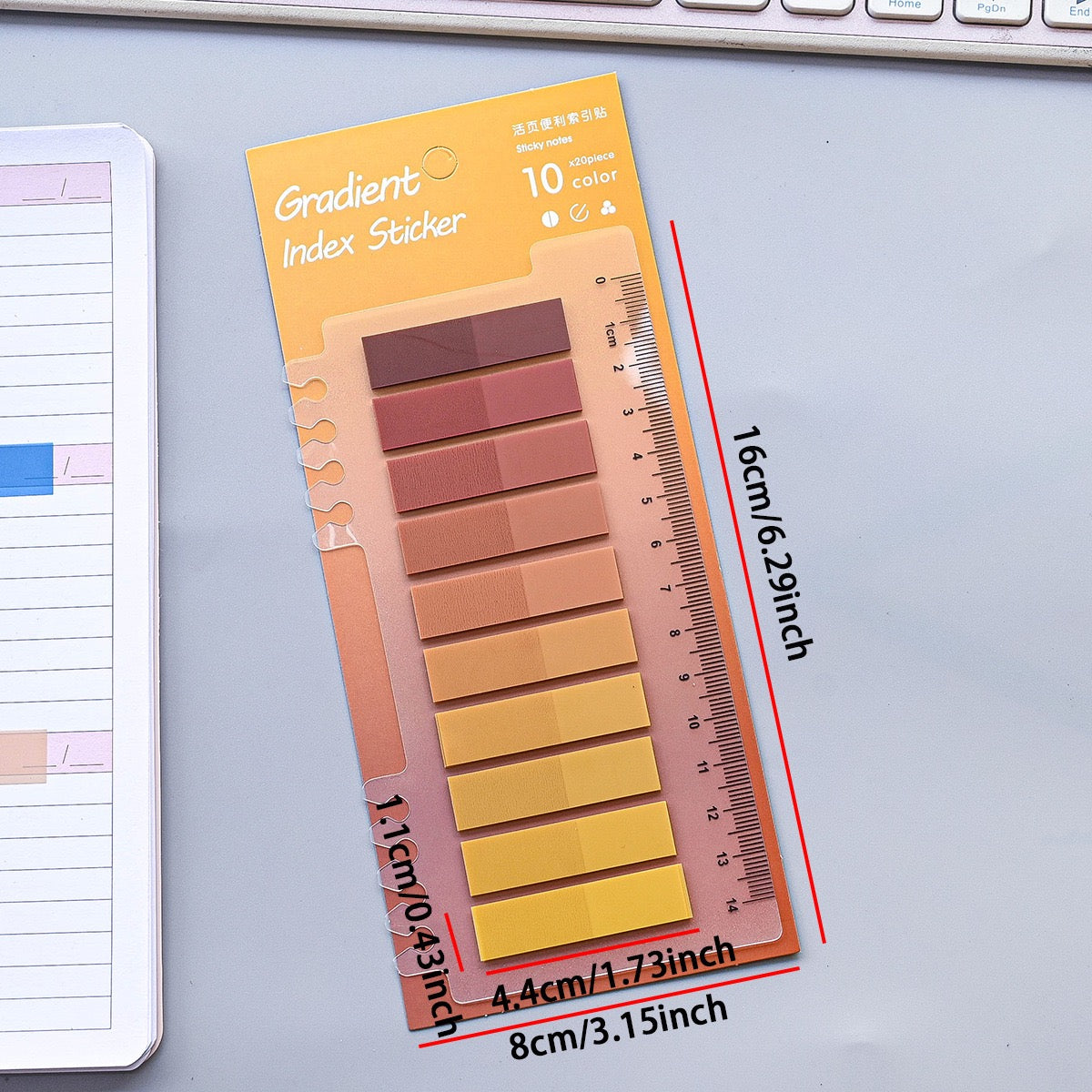 Gradient Index Transparent Sticky Tabs