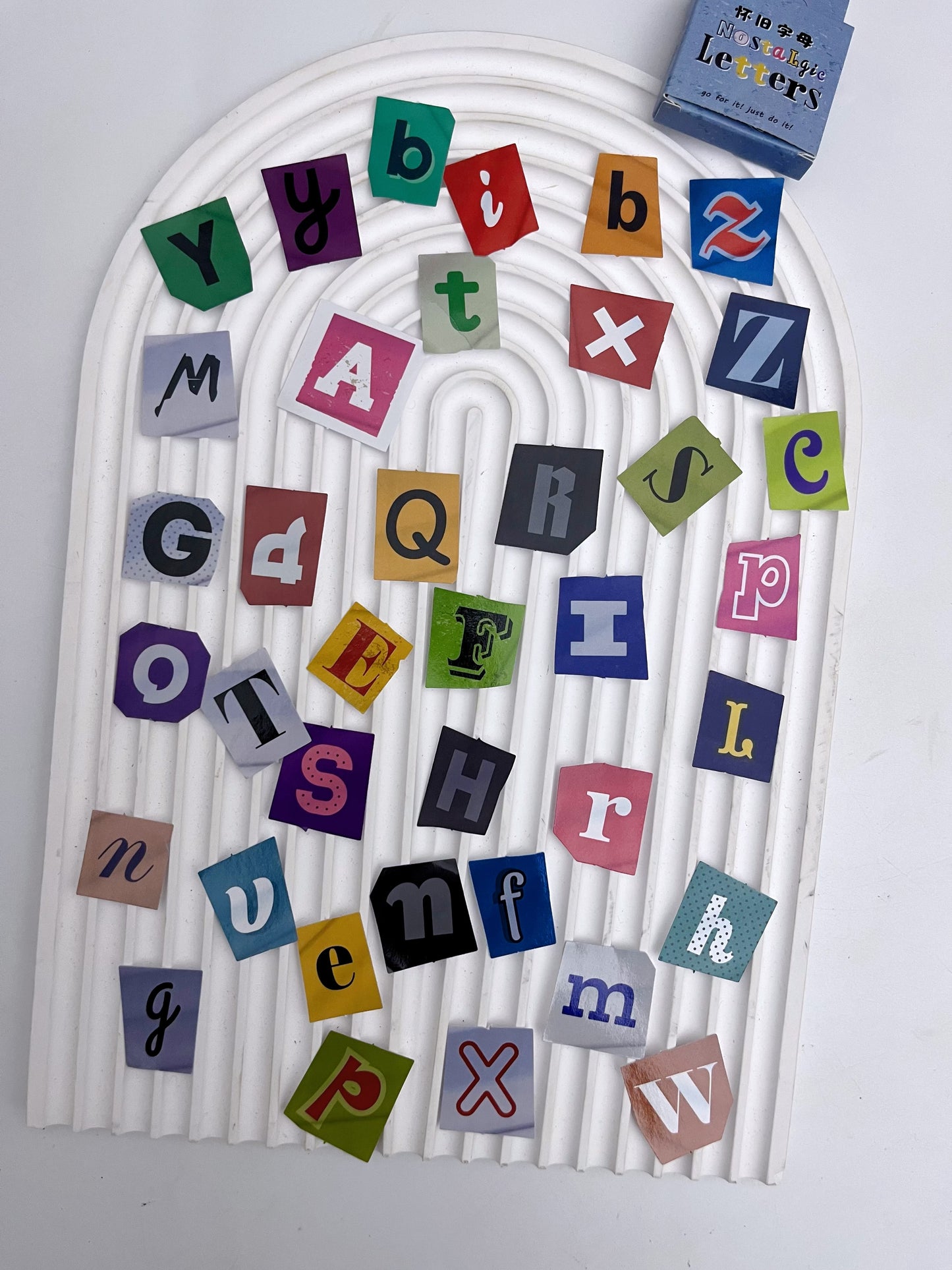 Nostalgic Retro Alphabets Stickers Set (52 pcs)