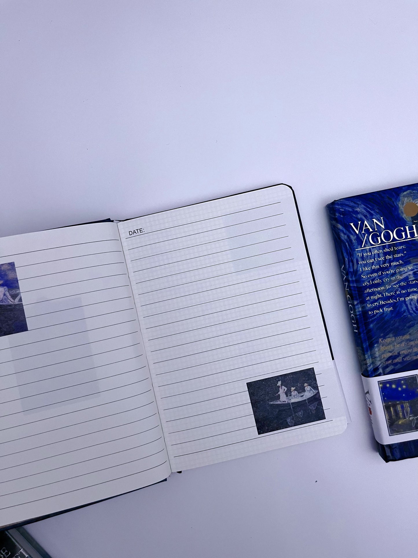 Retro Van Gogh Painting Journal / Notebook (Lined and Gridded Pages) - ShopHaul