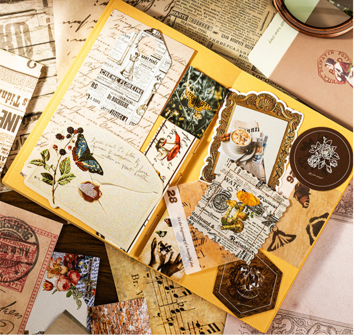 Vintage Series Journaling Material Pack (91 pcs)