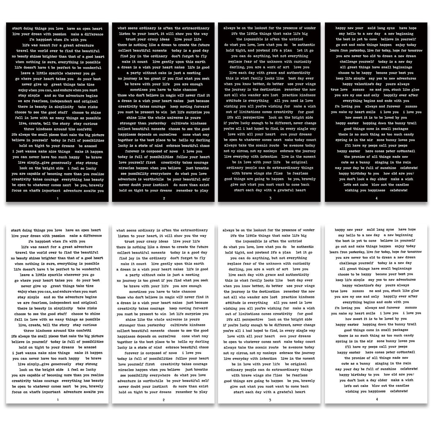 Small Talk Black / White Sticker Sheet - ShopHaul