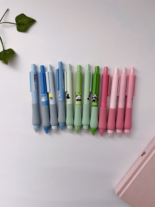 Cartoon Soft Grip Erasable Pens Set - ShopHaul