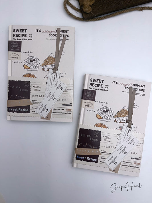 Sweet Recipe Lined Sheets A5 Journal