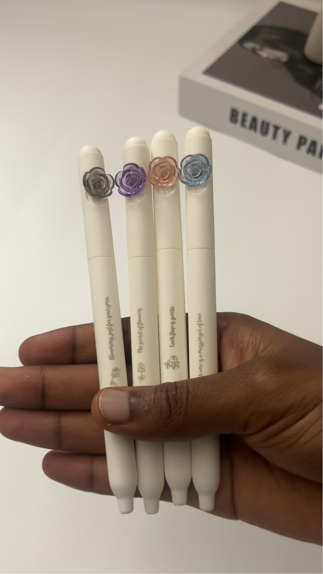 Cute Black Ink Pens Set (4pcs) - 0.5mm - ShopHaul