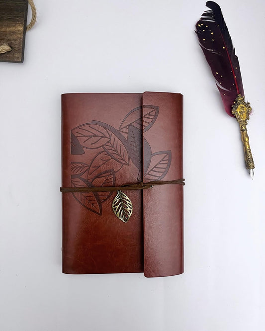 Traveler’s Journal (Leather Cover, Blank Pages) - ShopHaul