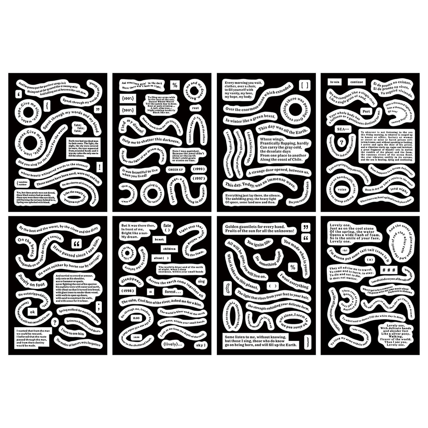 Curved Small Talk Sticker Sheet - ShopHaul