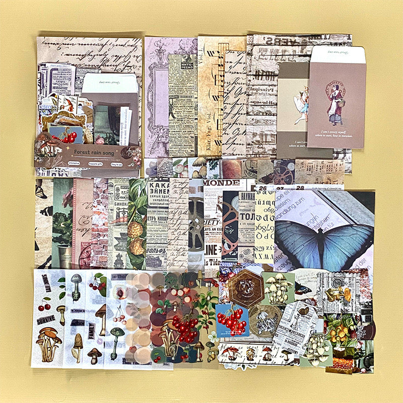 Vintage Series Journaling Material Pack (91 pcs)