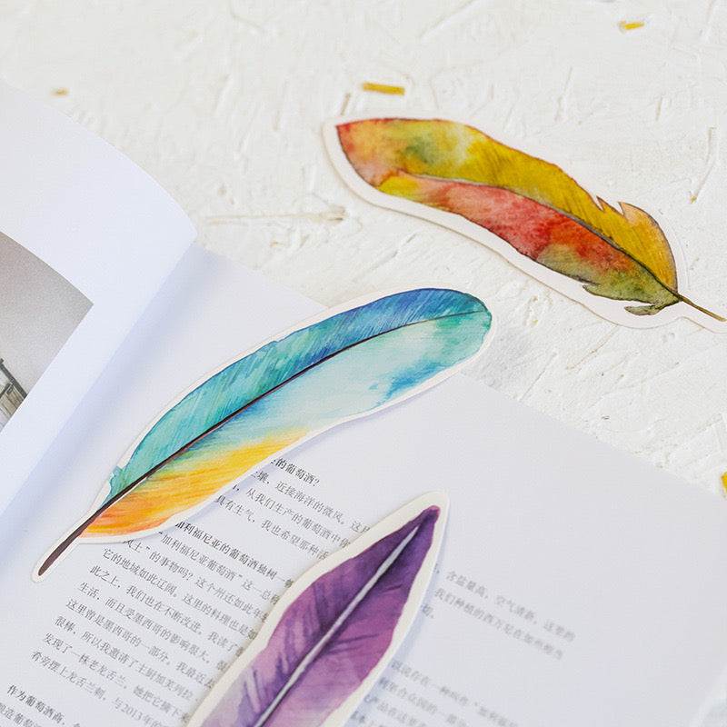 Feather Paper Bookmark
