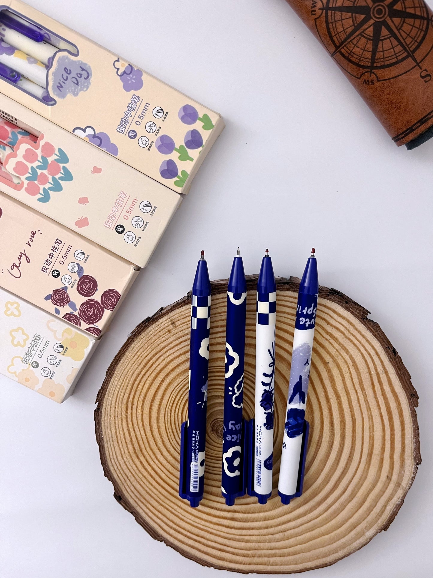 Cute Flower Black Ink Gel Pens - ShopHaul