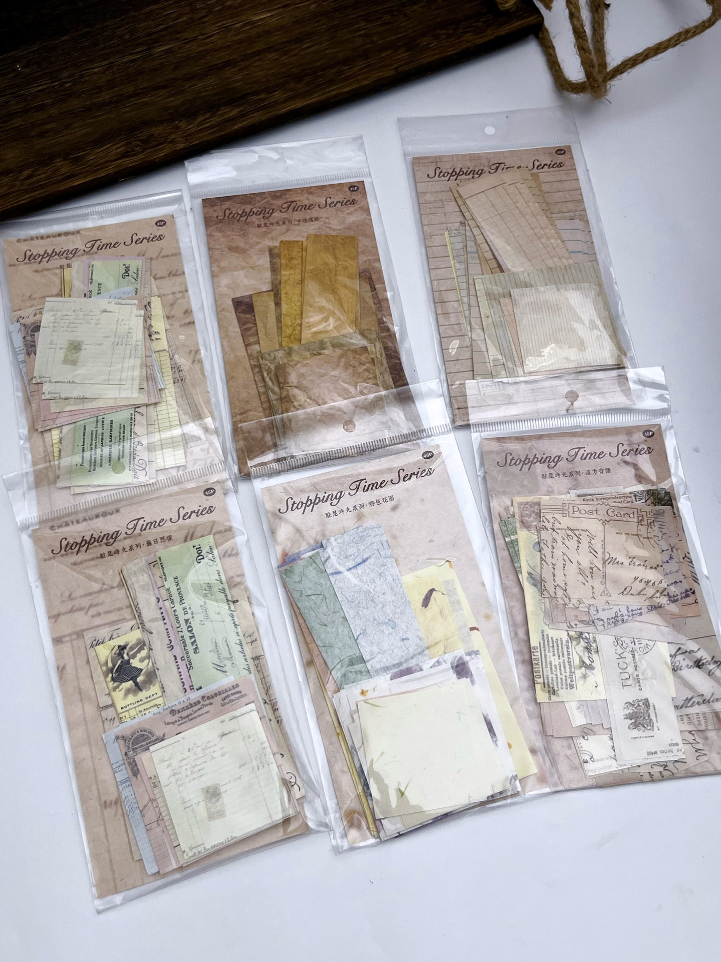 Stopping Time Series Scrap Papers (45pcs) - ShopHaul