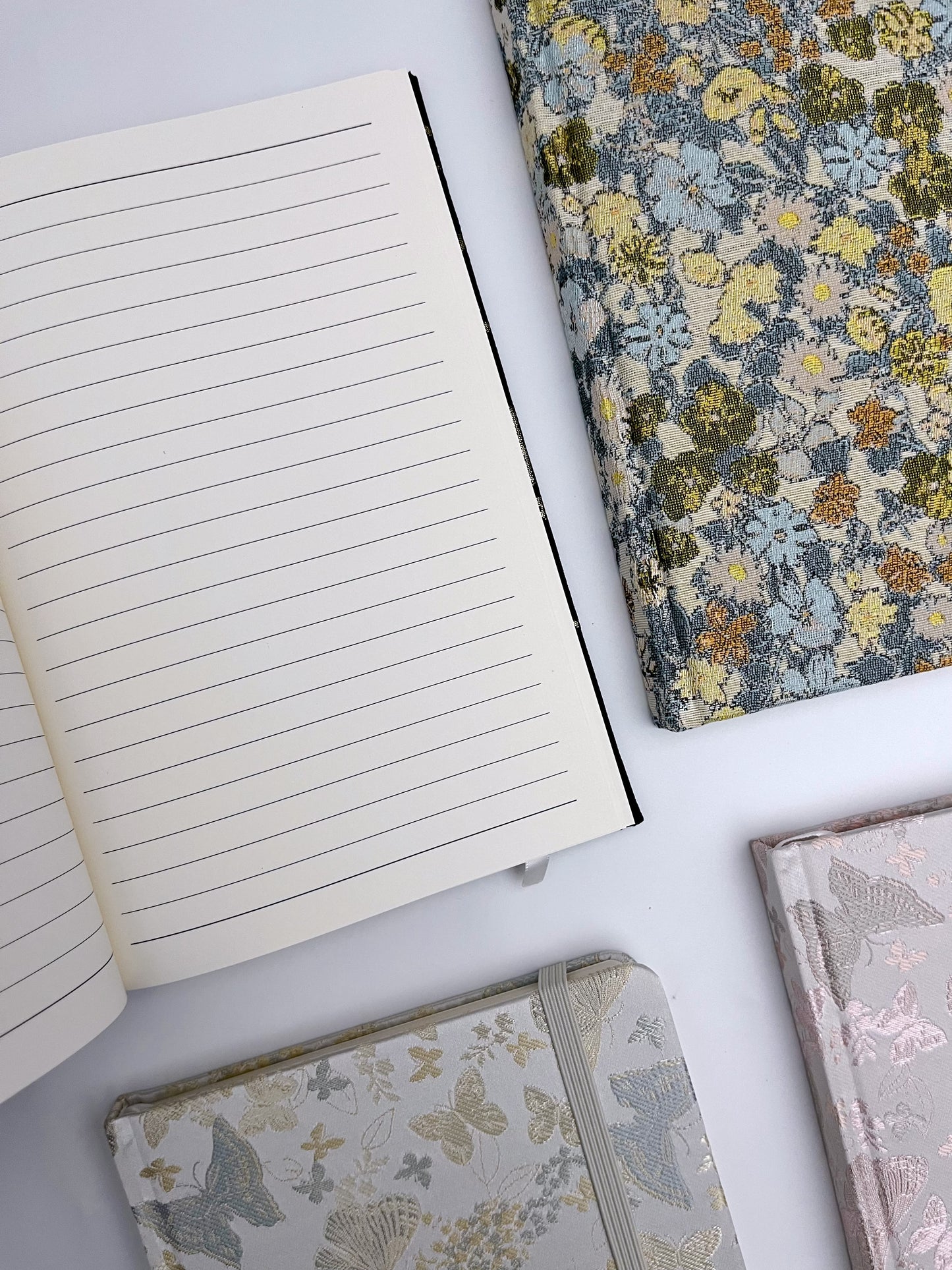 Fabric Patterned Lined A5 Journal