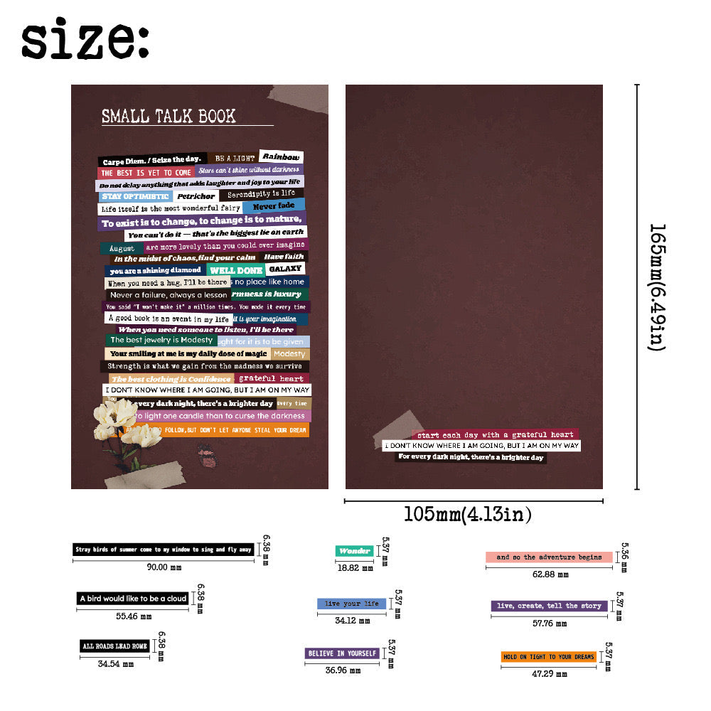 Small Talk Sticker Book (60 sheets) - ShopHaul
