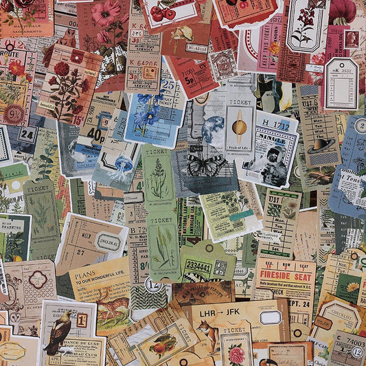 Vintage Material Papers Set