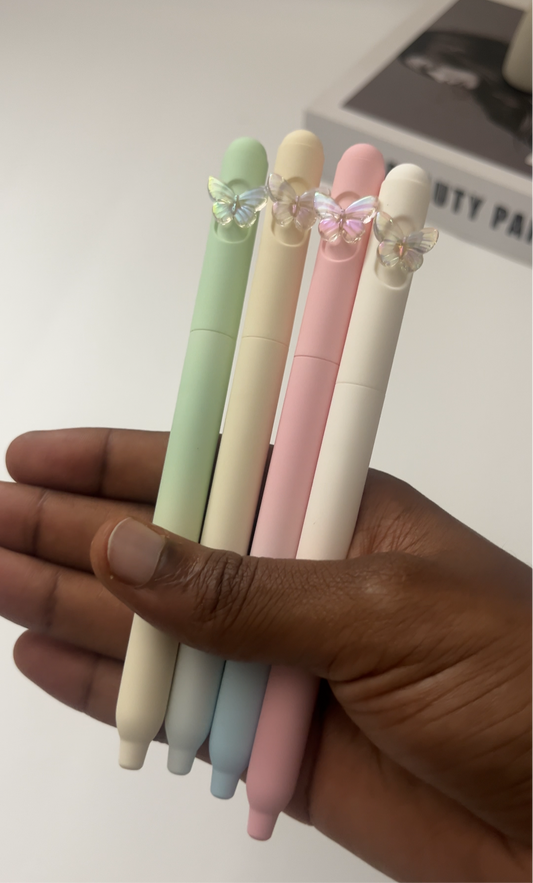 Cute Black Ink Pens Set (4pcs) - 0.5mm - ShopHaul