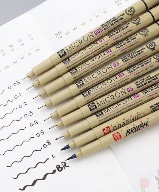 Micron Fineliner Pens Set (11pcs) - ShopHaul