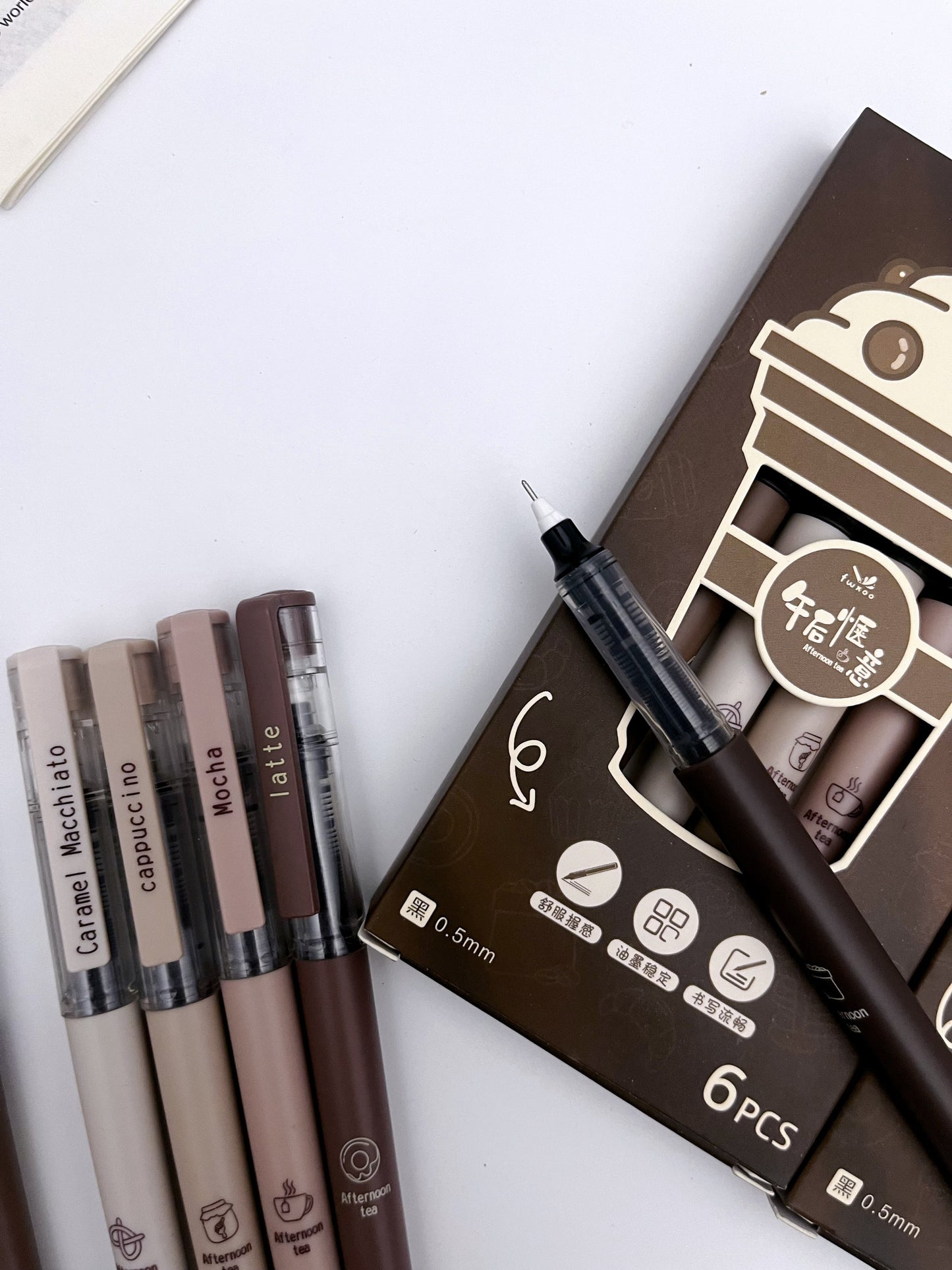 Coffee Rollerball Black Ink Pens - ShopHaul