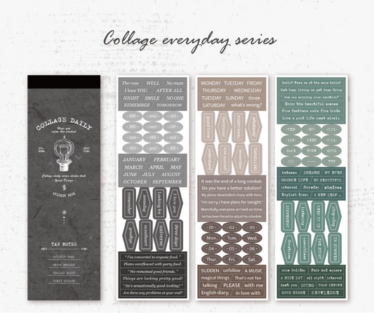 College Die-cut Stickers Book (30 sheets) - ShopHaul