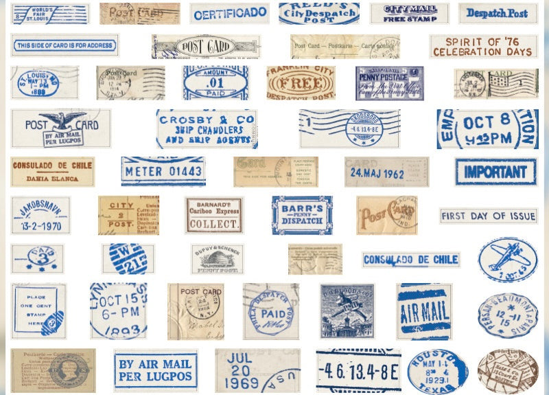 Retro style Paper Stickers (20 pcs) - ShopHaul