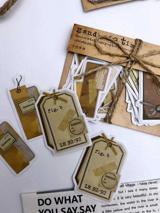 Handmade Time Retro Stickers (30 pcs) - ShopHaul