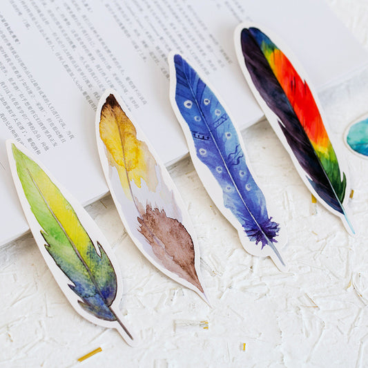 Feather Paper Bookmark
