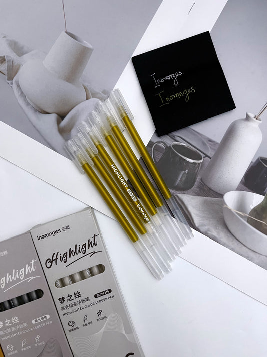 Inoranges Highlight Colored Ledgered Pens - ShopHaul