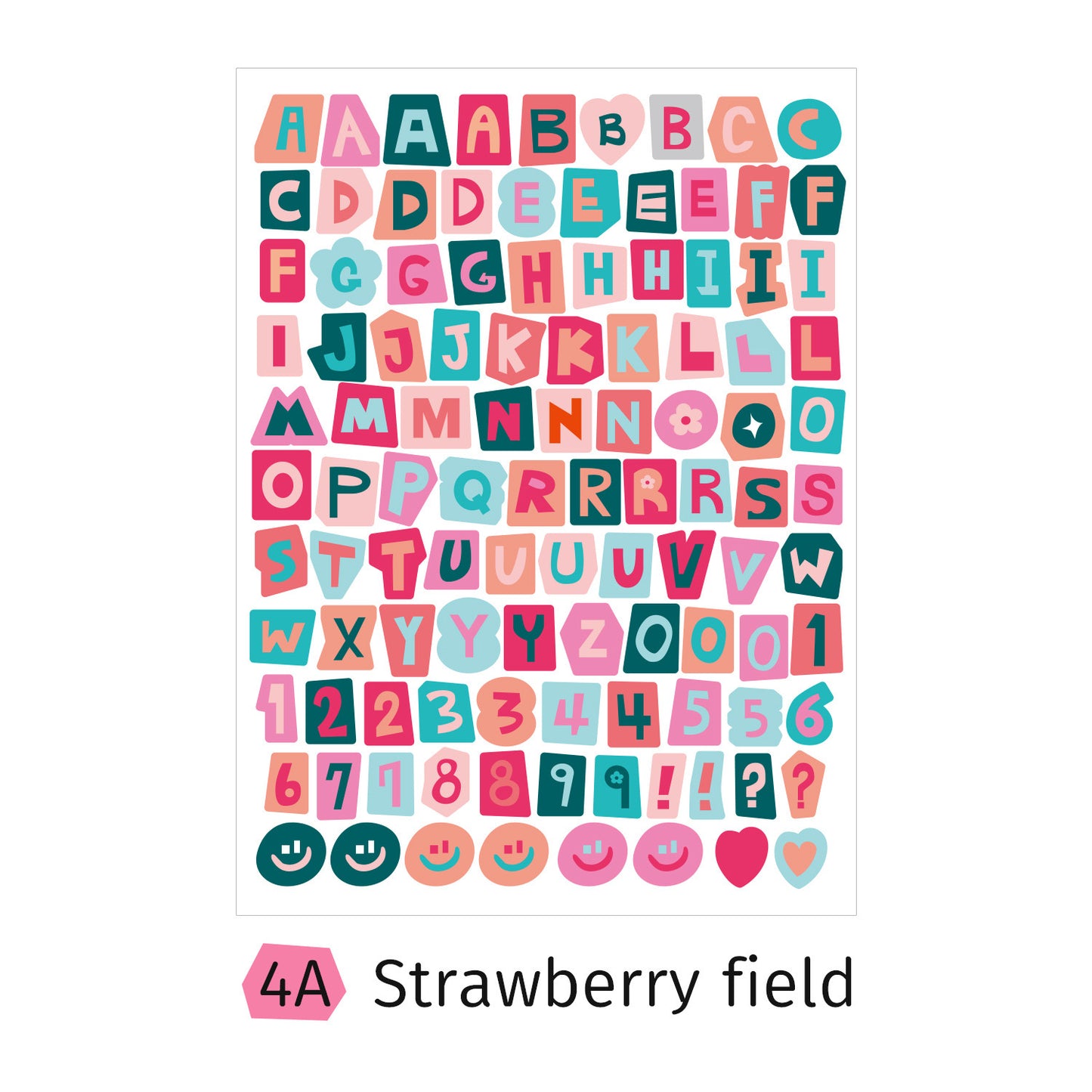 Alphabet Sticker Sheets