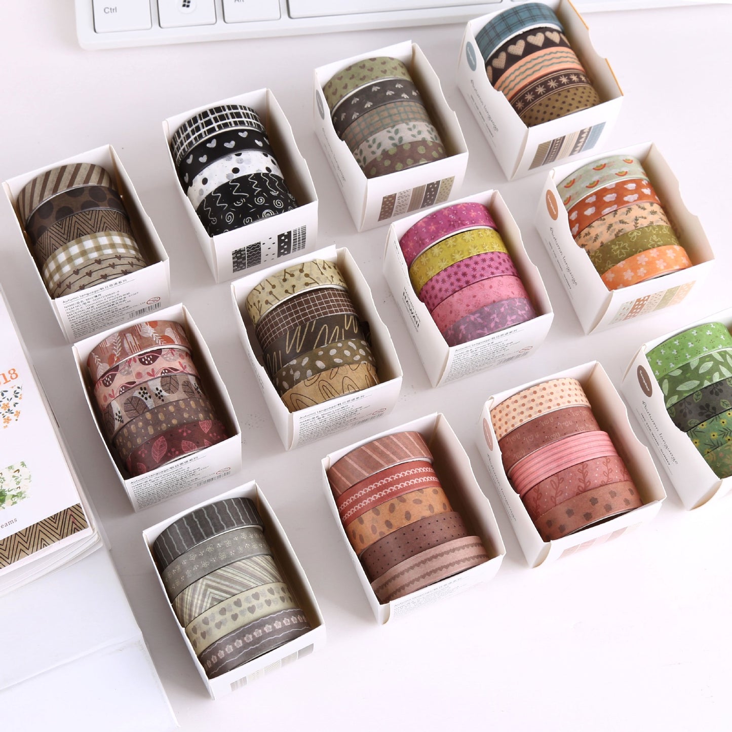 Plant-theme Washi Tapes Set