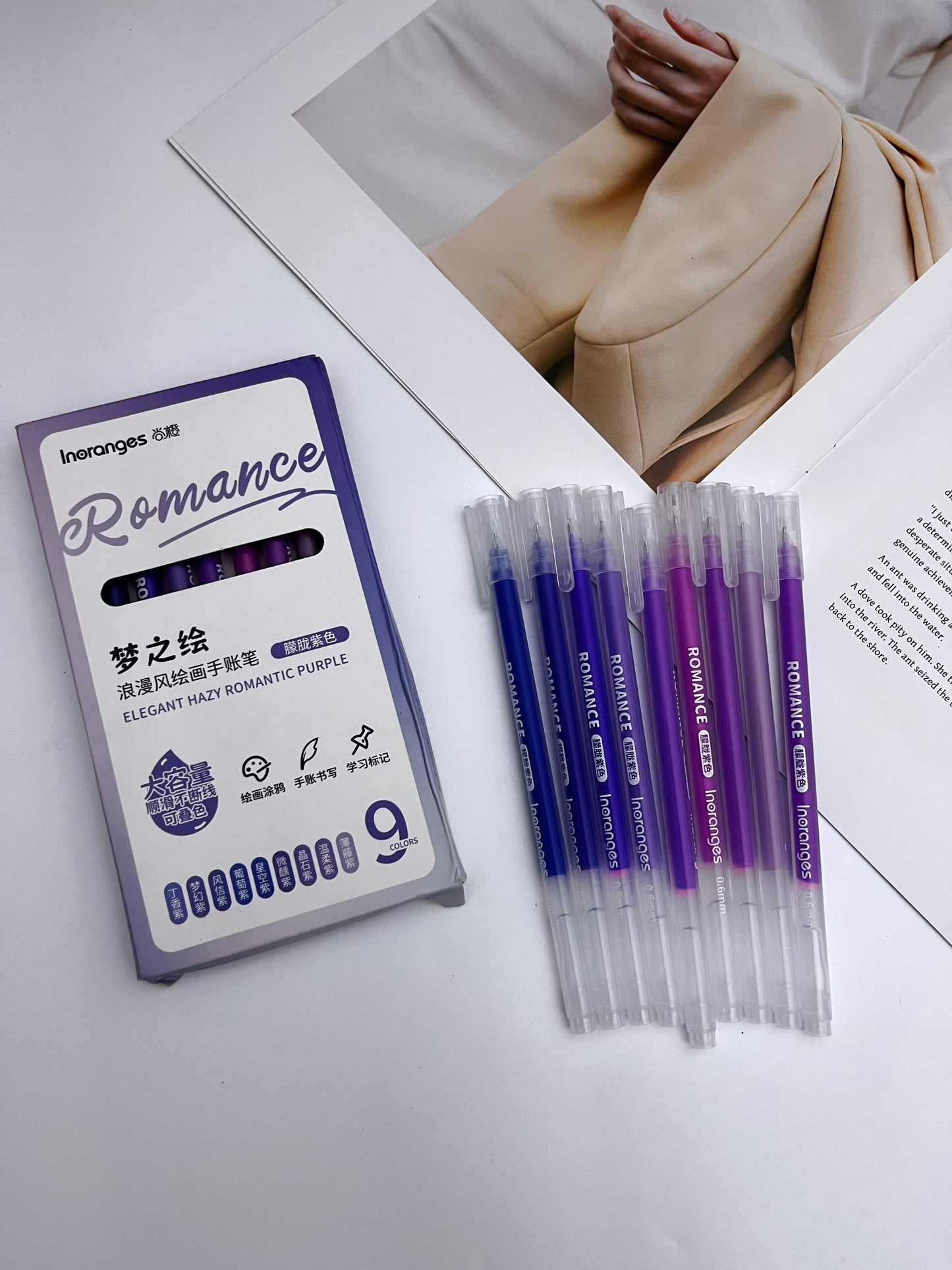 Inoranges Colored Pens Series (9pcs) - ShopHaul