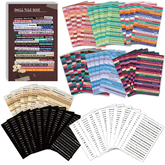 Small Talk Sticker Book (60 sheets) - ShopHaul
