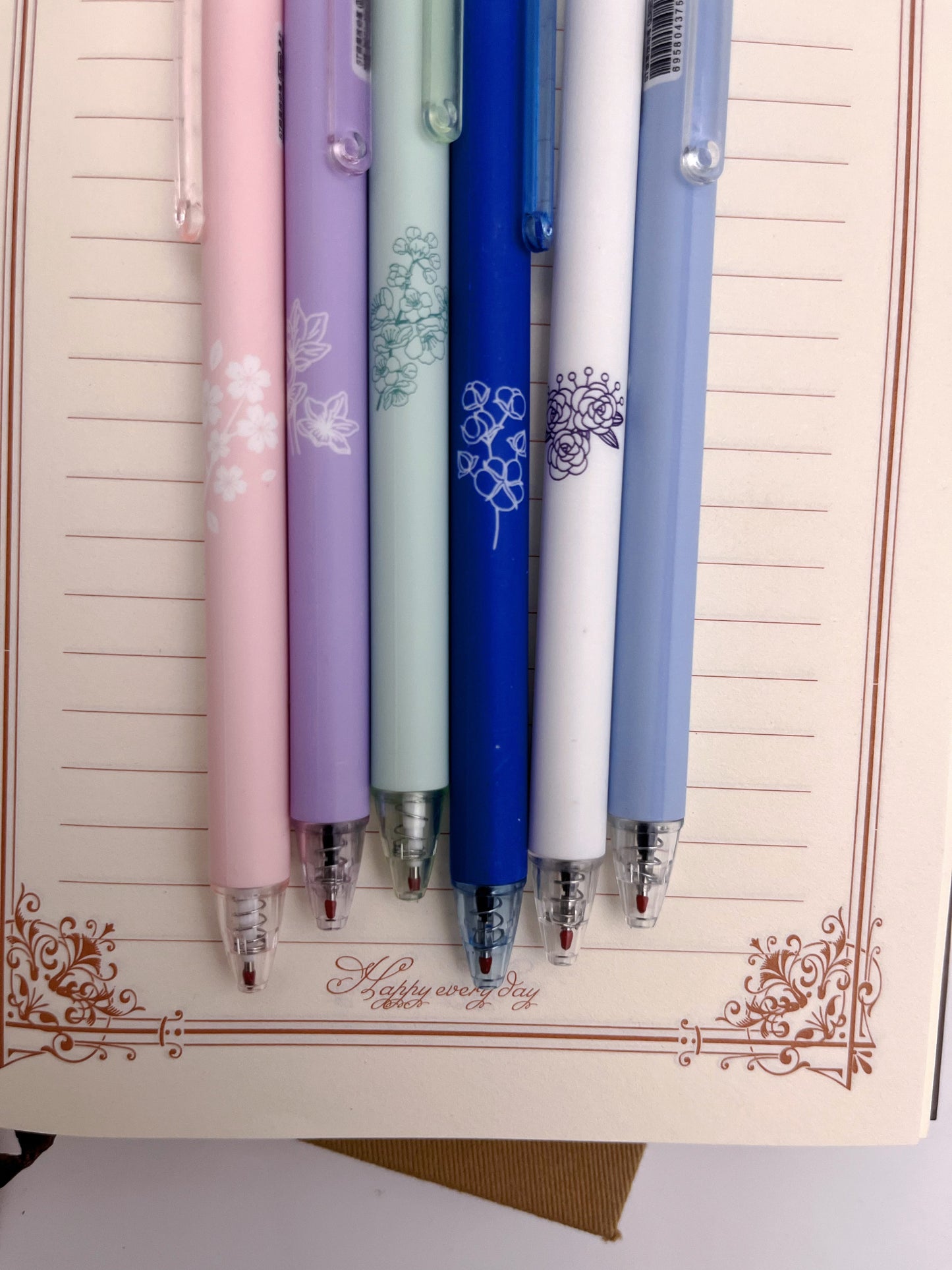 Colourful Black Ink Gel Pens - ShopHaul